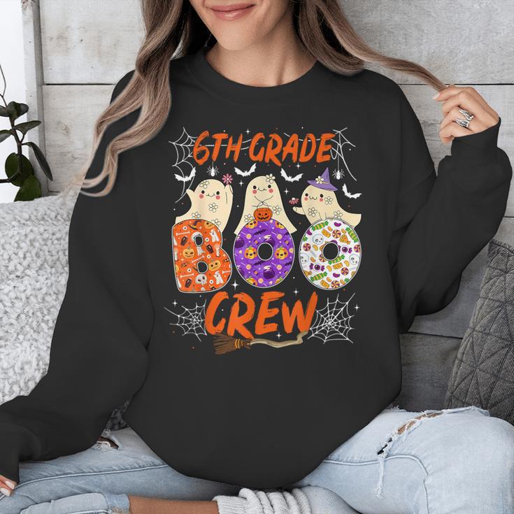 6th Grade Boo Crew Sixth Grade Halloween Teacher Kid Unisex Sweatshirt, funny design