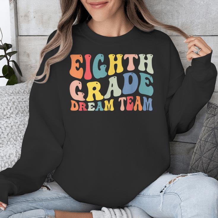 8th Grade Dream Team Teachers Boys Kids Retro Back To School Unisex Sweatshirt, funny design 8th Grade Dream Team Teachers Boys Kids Retro Back To School Unisex Sweatshirt, funny design