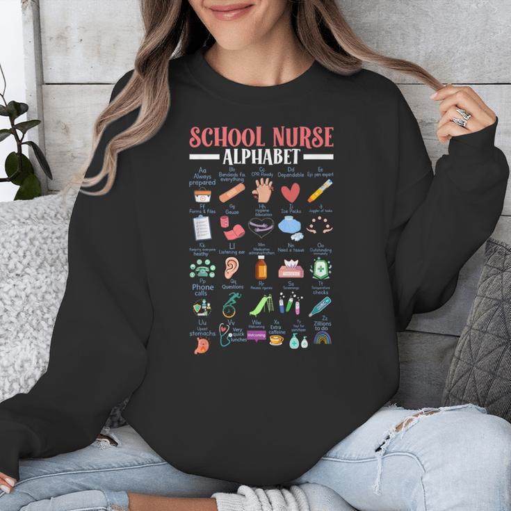 ABC School Nurse Alphabet Student Teacher Health Worker Unisex Sweatshirt, funny design ABC School Nurse Alphabet Student Teacher Health Worker Unisex Sweatshirt, funny design