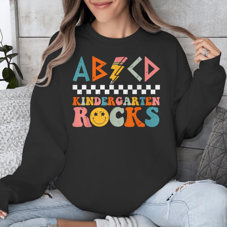 ABCD Kindergarten Rocks Back To School Teacher Kindergarten Unisex Sweatshirt, funny design