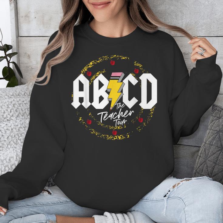 ABCD The Teacher Tour Last Day Of School Rockin' Teacher Unisex Sweatshirt, funny design ABCD The Teacher Tour Last Day Of School Rockin' Teacher Unisex Sweatshirt, funny design