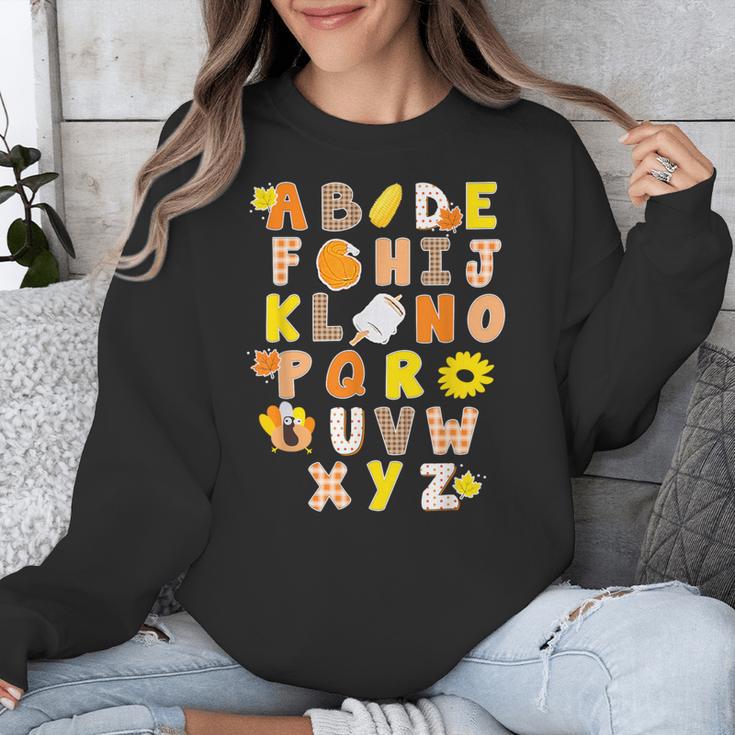 Alphabet Turkey Thanksgiving Costume Preschool Teacher Men Women Unisex Sweatshirt, funny design Alphabet Turkey Thanksgiving Costume Preschool Teacher Men Women Unisex Sweatshirt, funny design