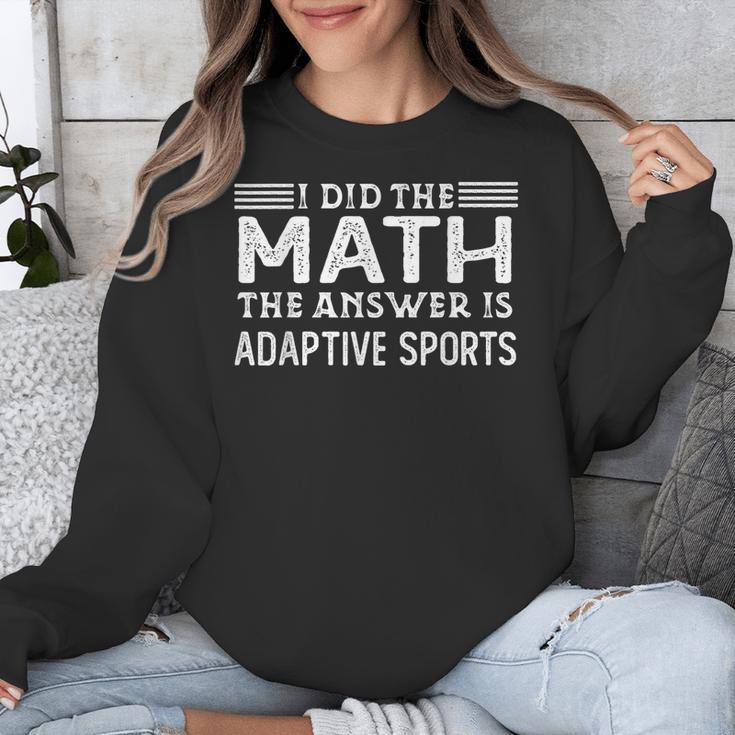 The Answer Is Adaptive Sports Math Teacher Student Men Women Kids Unisex Sweatshirt, funny design The Answer Is Adaptive Sports Math Teacher Student Men Women Kids Unisex Sweatshirt, funny design