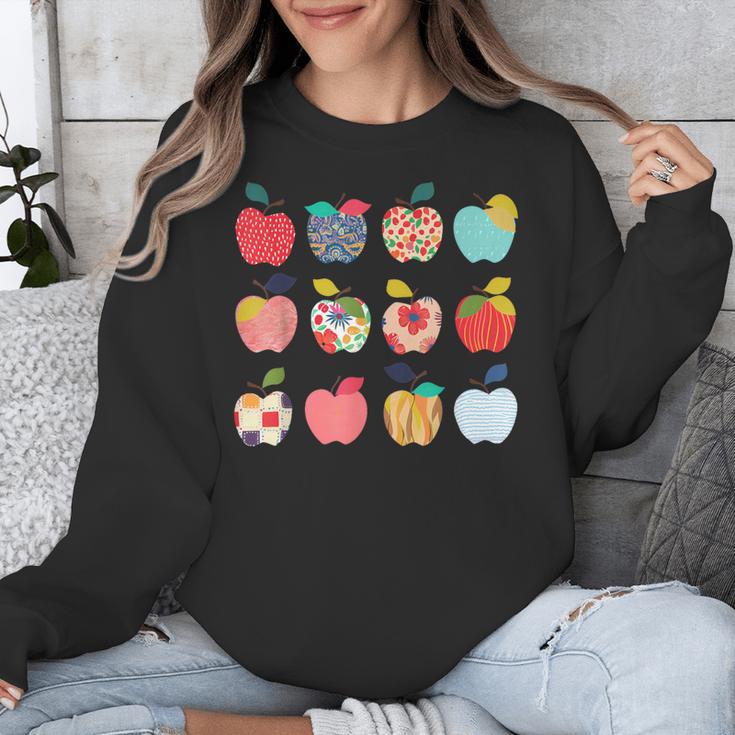 Art Apples Back To School For Teacher Student Unisex Sweatshirt, funny design Art Apples Back To School For Teacher Student Unisex Sweatshirt, funny design