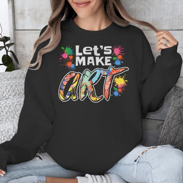 Lets Make Art Colerful Artists Painter Art Teacher Men Women Girls Kids Unisex Sweatshirt, funny design Lets Make Art Colerful Artists Painter Art Teacher Men Women Girls Kids Unisex Sweatshirt, funny design