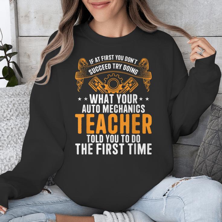 Auto Mechanic Teacher Car Repair Auto Mechanic Unisex Sweatshirt, funny design