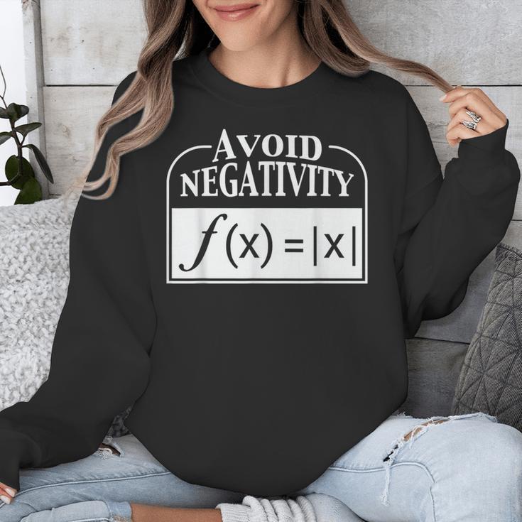 Avoid Negativity Math Teacher Unisex Sweatshirt, funny design