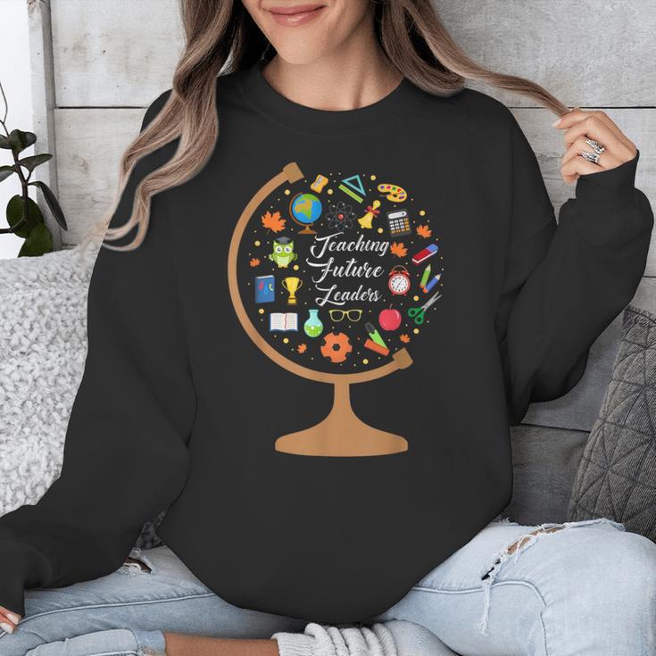 Awesome Teachers T Shirt Teaching Future Leaders Globe For Men Women Unisex Sweatshirt, funny design Awesome Teachers T Shirt Teaching Future Leaders Globe For Men Women Unisex Sweatshirt, funny design