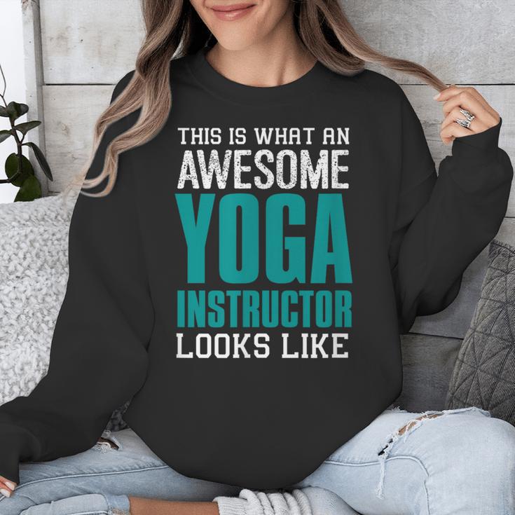 This Is What An Awesome Yoga Instructor Yoga Teacher Unisex Sweatshirt, funny design This Is What An Awesome Yoga Instructor Yoga Teacher Unisex Sweatshirt, funny design
