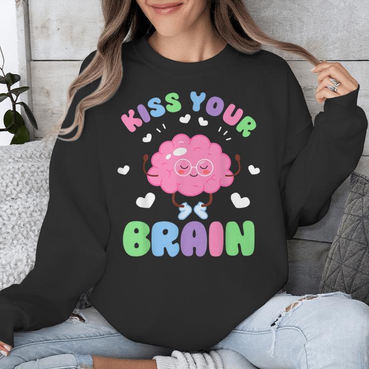 Back To School Kiss Your Brain Cute Teacher Appreciation Unisex Sweatshirt, funny design Back To School Kiss Your Brain Cute Teacher Appreciation Unisex Sweatshirt, funny design