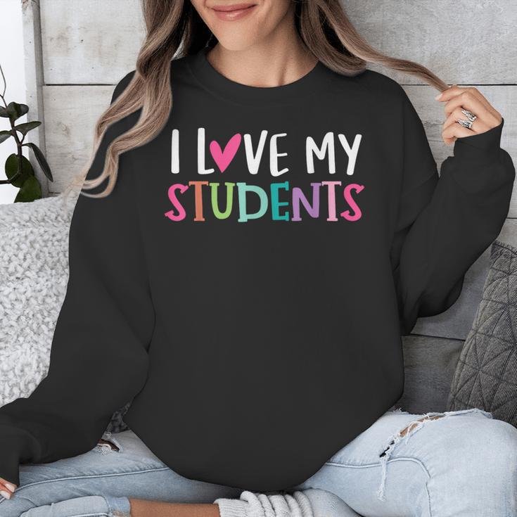 Back To School I Love My Students Teachers Women Boys Girls Unisex Sweatshirt, funny design Back To School I Love My Students Teachers Women Boys Girls Unisex Sweatshirt, funny design