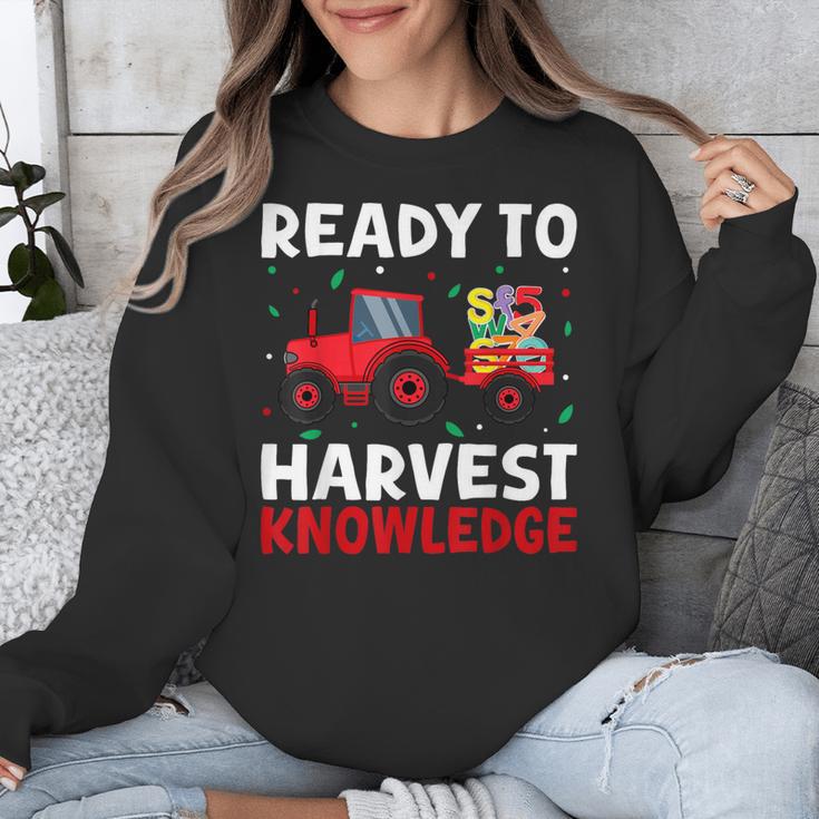 Back To School Teacher Farming Tractor Farmer Kids 100th Day Unisex Sweatshirt, funny design Back To School Teacher Farming Tractor Farmer Kids 100th Day Unisex Sweatshirt, funny design