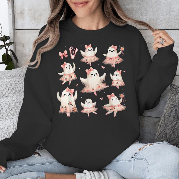 Ballet Ghost Ballet Dancer Spooky Dance Teacher Halloween Unisex Sweatshirt, funny design Ballet Ghost Ballet Dancer Spooky Dance Teacher Halloween Unisex Sweatshirt, funny design