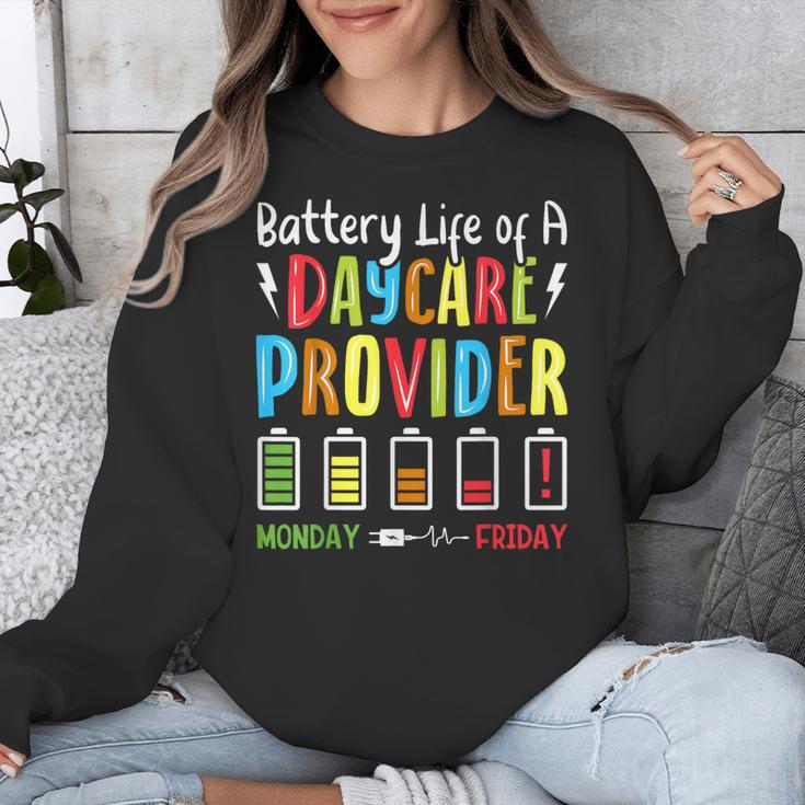 Battery Life Of Daycare Provider Childcare Teacher Unisex Sweatshirt, funny design