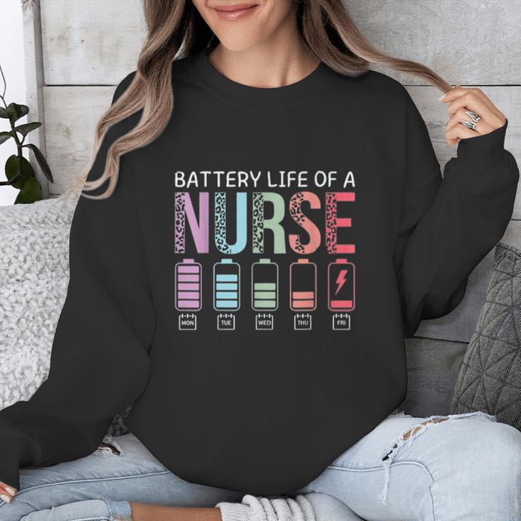 Battery Life Of A Nurse School Teacher Appreciation Unisex Sweatshirt, funny design