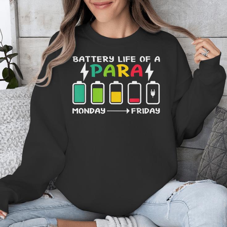 Battery Life Of a Paraprofessional Para Teacher Life Unisex Sweatshirt, funny design Battery Life Of a Paraprofessional Para Teacher Life Unisex Sweatshirt, funny design