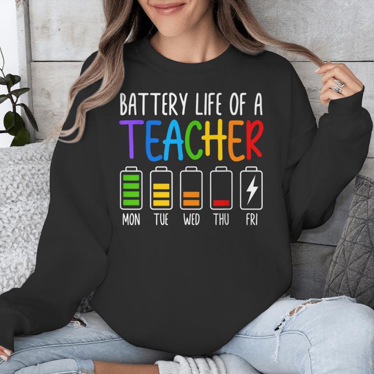 Battery Life Of A Teacher School Teacher Appreciation Unisex Sweatshirt, funny design Battery Life Of A Teacher School Teacher Appreciation Unisex Sweatshirt, funny design
