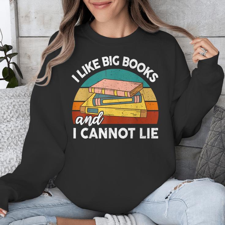 I Like Big Book Cant Lie Nerd School Librarian Teacher For Men Women Kids Unisex Sweatshirt, funny design I Like Big Book Cant Lie Nerd School Librarian Teacher For Men Women Kids Unisex Sweatshirt, funny design
