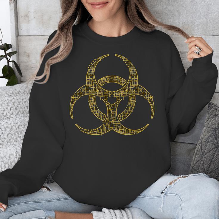 Bioengineering Biology Teacher Toxic Symbol Biohazard For Men Women Girls Kids Unisex Sweatshirt, funny design