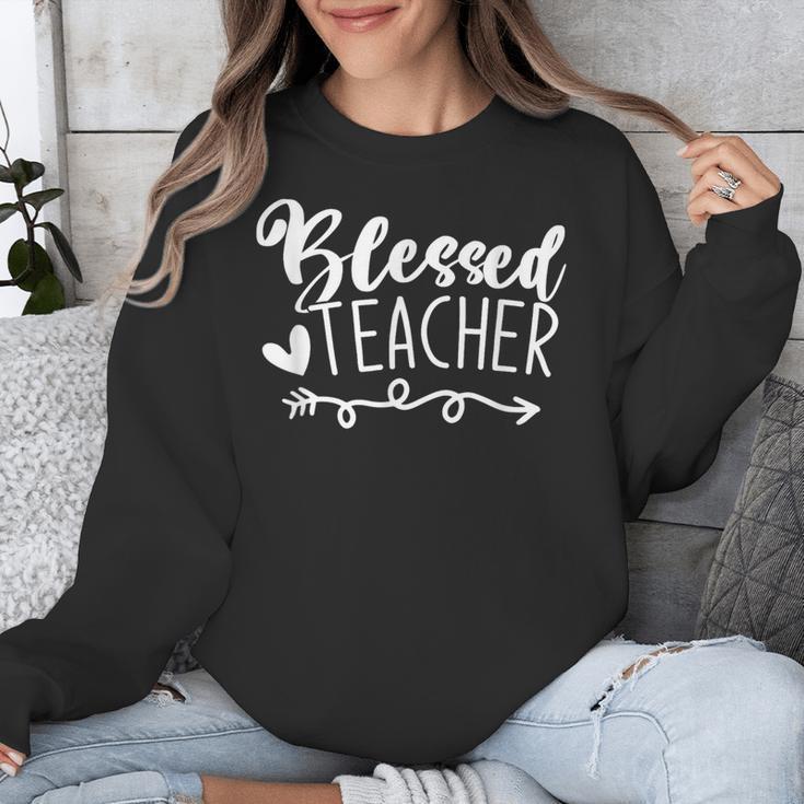 Blessed Teacher For Men Women Kids Unisex Sweatshirt, funny design