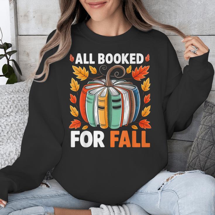 All Booked For Fall Book Pumpkin Autumn Thanksgiving Teacher Unisex Sweatshirt, funny design All Booked For Fall Book Pumpkin Autumn Thanksgiving Teacher Unisex Sweatshirt, funny design