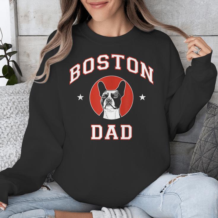 Boston Terrier Dad Dog Father For Men Women Kids Unisex Sweatshirt, Boston Terrier Dad Gifts, funny design