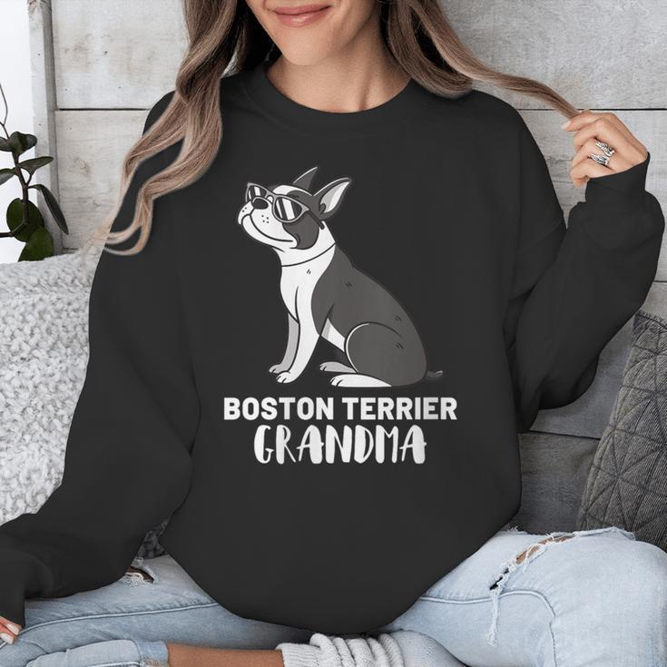 Boston Terrier Dog Owner Grandma Unisex Sweatshirt, funny design