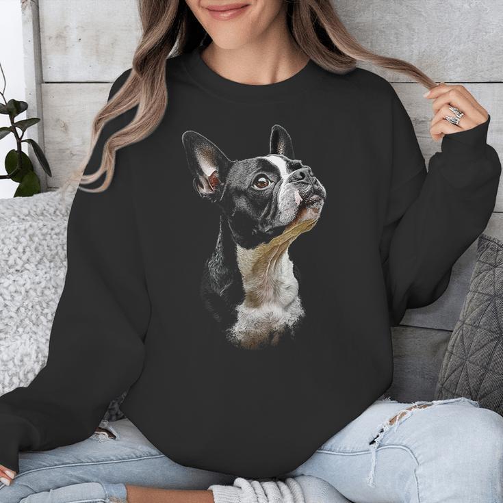 Boston Terrier Dog Graphic Pet Art Boston Terrier For Men Women Kids Unisex Sweatshirt, funny design