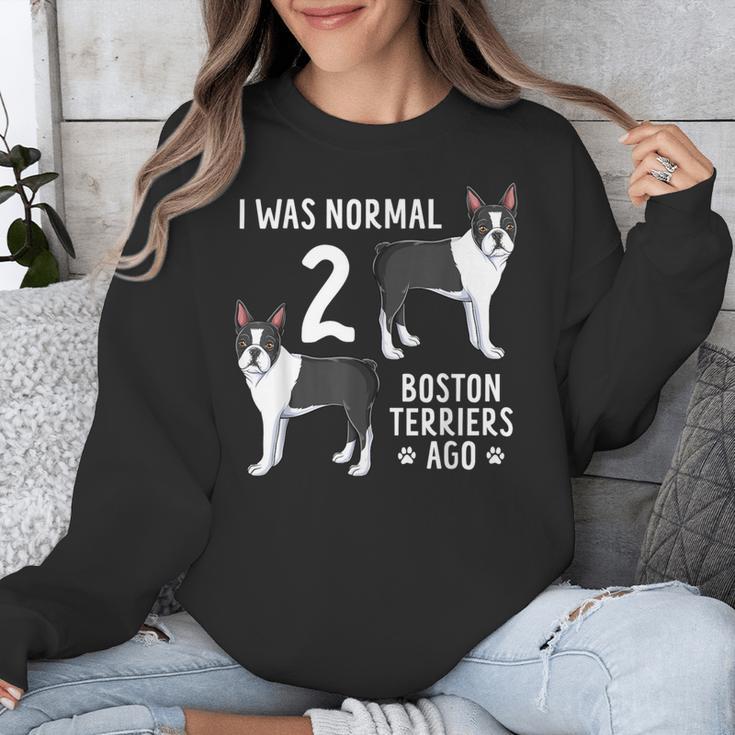 Boston Terrier Humor Bostie Dog Lover For Men Women Kids Unisex Sweatshirt, funny design