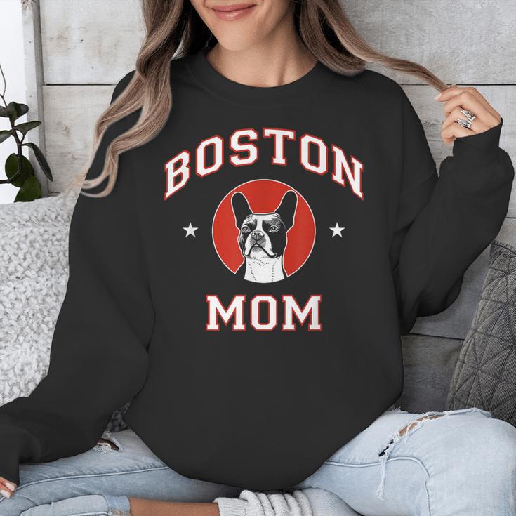 Boston Terrier Mom Dog Mother Unisex Sweatshirt, Mom Gifts, Boston Terrier Mom Gifts, funny design