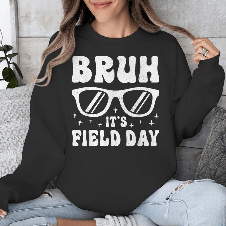 Bruh It's Field Day Teacher Boys Girls Kids Happy Field Day Unisex Sweatshirt, funny design