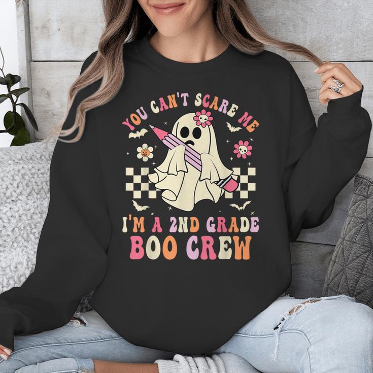 You Can't Scare Me Im A 2nd-Grade Boo Crew Teacher Halloween Unisex Sweatshirt, funny design You Can't Scare Me Im A 2nd-Grade Boo Crew Teacher Halloween Unisex Sweatshirt, funny design