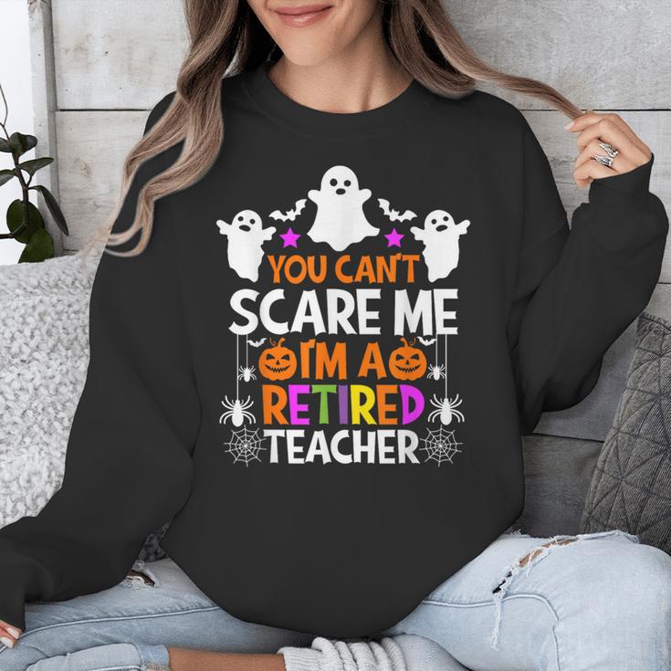 You Can't Scare Me I'm A Retired Teacher Shirt Halloween Unisex Sweatshirt, funny design You Can't Scare Me I'm A Retired Teacher Shirt Halloween Unisex Sweatshirt, funny design