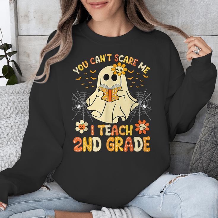 You Can't Scare Me I Teach 2nd Grade Halloween Teacher Ghost Unisex Sweatshirt, 2nd Grade Teacher Gifts, funny design You Can't Scare Me I Teach 2nd Grade Halloween Teacher Ghost Unisex Sweatshirt, 2nd Grade Teacher Gifts, funny design