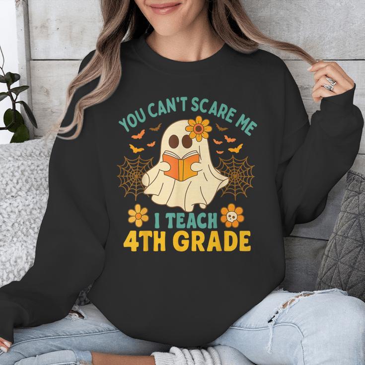 You Can't Scare Me I Teach 4th Grade Halloween Teacher Ghost Unisex Sweatshirt, 4th Grade Teacher Gifts, funny design You Can't Scare Me I Teach 4th Grade Halloween Teacher Ghost Unisex Sweatshirt, 4th Grade Teacher Gifts, funny design