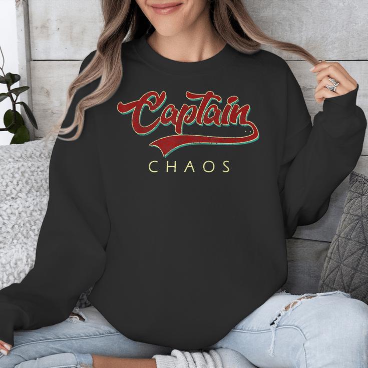 Captain Chaos Shirt For Parent Teacher Or Crazy Child Unisex Sweatshirt, funny design