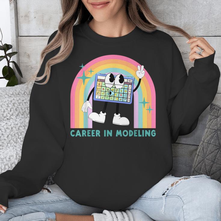 Career In Modeling AAC Teacher SLP SPED Communication Autism Unisex Sweatshirt, funny design Career In Modeling AAC Teacher SLP SPED Communication Autism Unisex Sweatshirt, funny design