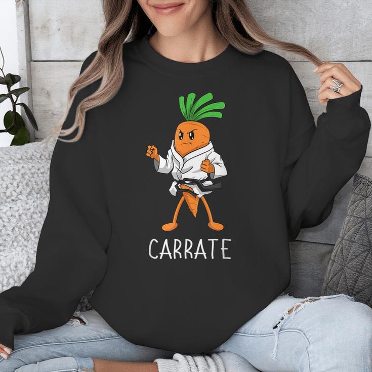 Carrate Karate Carrot Student Teacher Trainee Trainor Unisex Sweatshirt, funny design