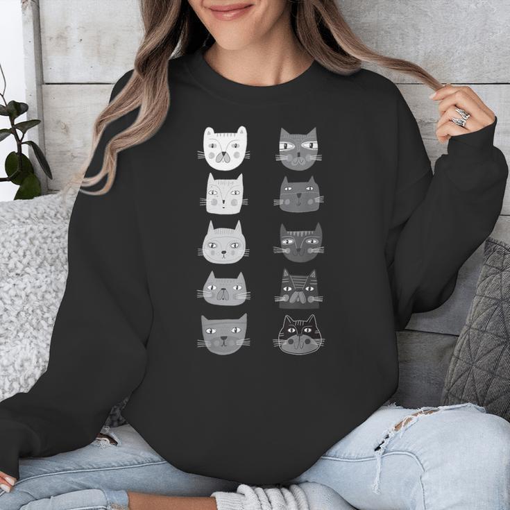 Cat Themed Artist Value Scale Educational Art Teacher Unisex Sweatshirt, funny design Cat Themed Artist Value Scale Educational Art Teacher Unisex Sweatshirt, funny design