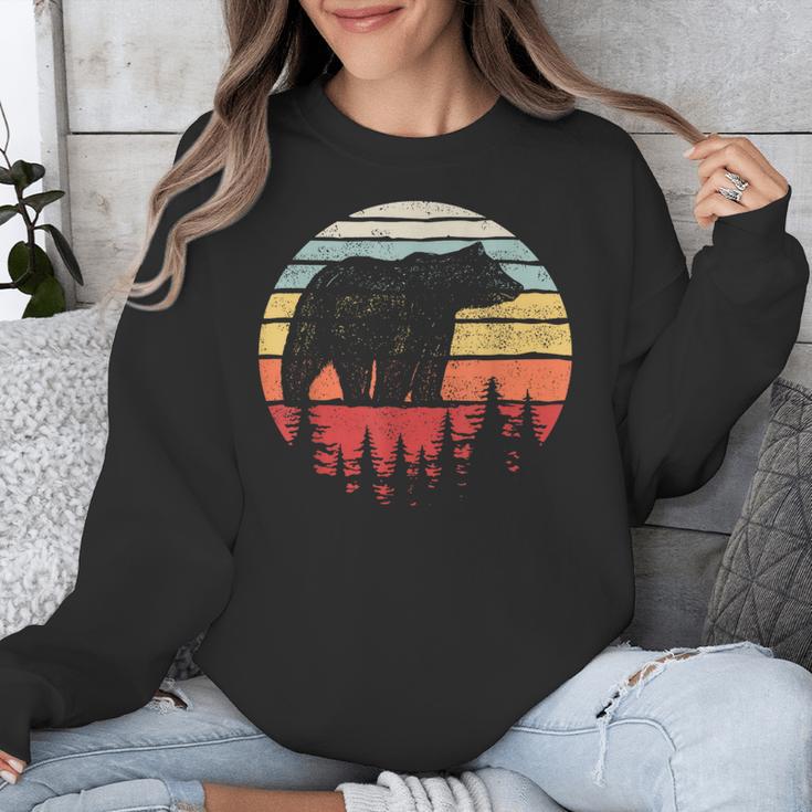 Catch Some Rays Vintage Retro Grizzly Bear Unisex Sweatshirt, funny design