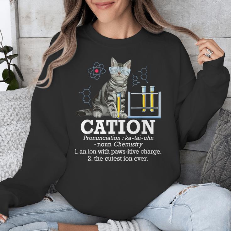 Cation Chemistry Humor Science Teacher Cat Pun Unisex Sweatshirt, Science Teacher Gifts, funny design Cation Chemistry Humor Science Teacher Cat Pun Unisex Sweatshirt, Science Teacher Gifts, funny design