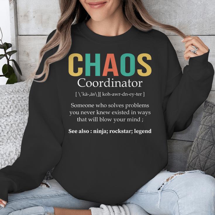 Chaos Coordinator Teacher Coworker Boss Appreciation Unisex Sweatshirt, funny design Chaos Coordinator Teacher Coworker Boss Appreciation Unisex Sweatshirt, funny design