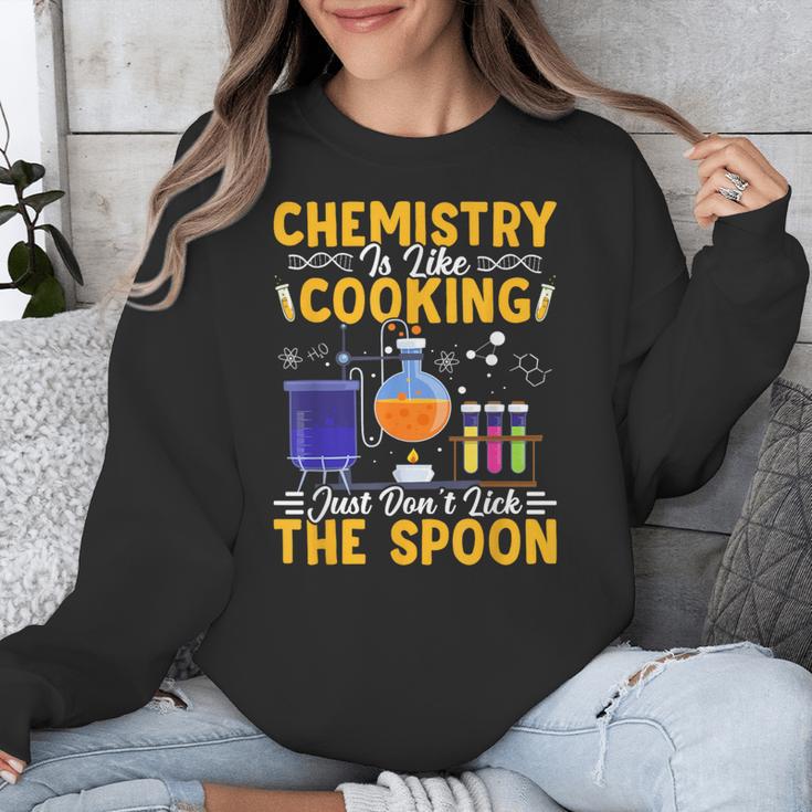 Chemistry Is Like Cooking Science Teacher Student Unisex Sweatshirt, Science Teacher Gifts, funny design