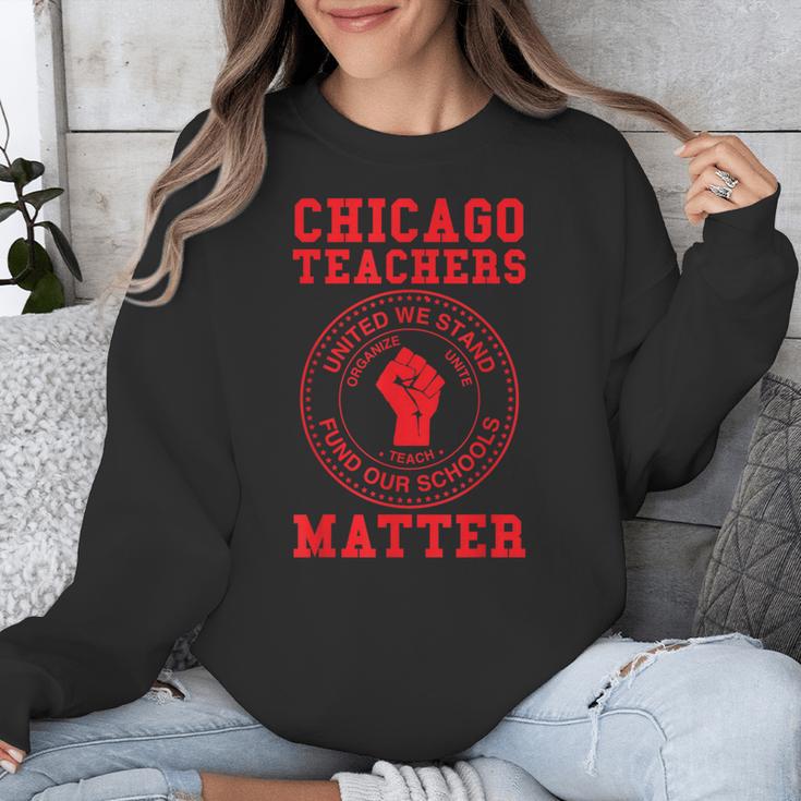 Chicago Teachers Matter Support Union Education Red For Ed Unisex Sweatshirt, funny design