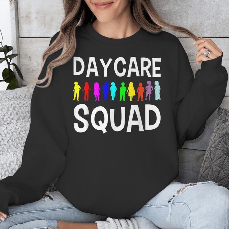 Childcare Daycare Squad Daycare Teacher Men Women Unisex Sweatshirt, funny design