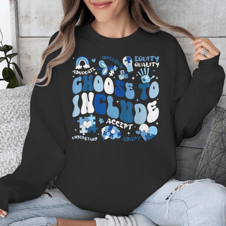 Choose To Include Inclusion Matters Autism Awareness Teacher Unisex Sweatshirt, funny design