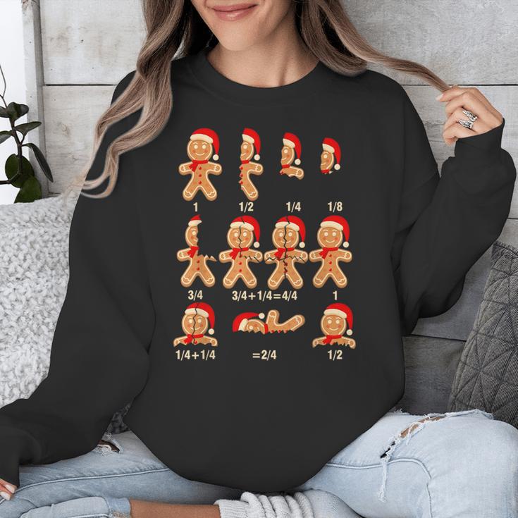 Christmas Math Teacher Equation Gingerbread With Santa Hat Men Women Unisex Sweatshirt, funny design Christmas Math Teacher Equation Gingerbread With Santa Hat Men Women Unisex Sweatshirt, funny design