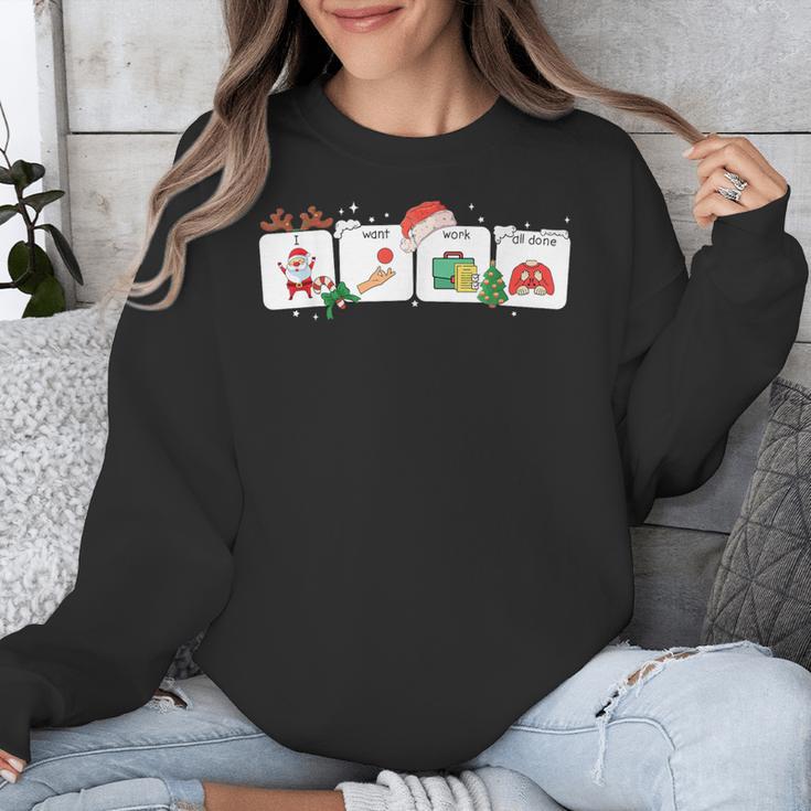 Christmas Santa Special Education SPED Teacher Xmas PJ Unisex Sweatshirt, funny design