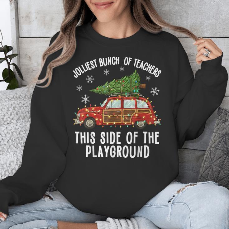 Christmas Teacher Squad Festive Car Tree Lights Xmas Unisex Sweatshirt, funny design Christmas Teacher Squad Festive Car Tree Lights Xmas Unisex Sweatshirt, funny design