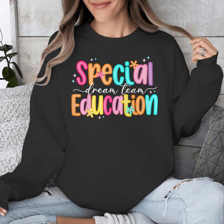 Color Special Education Squad Groovy Dream Team SPED Teacher Unisex Sweatshirt, Groovy Teacher Gifts, funny design Color Special Education Squad Groovy Dream Team SPED Teacher Unisex Sweatshirt, Groovy Teacher Gifts, funny design